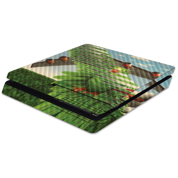 MIGHTY SKINS MightySkins Carbon Fiber Skin for Sony PS4 Slim Console - Air Force Bird | Protective, Durable Textured Carbon Fiber Finish | Easy to Ap