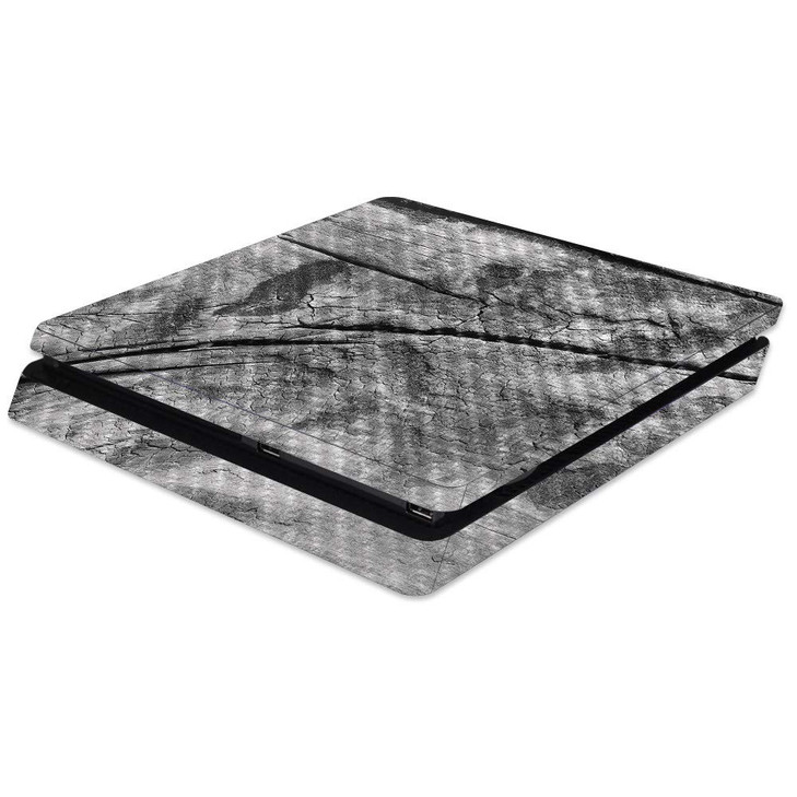 MightySkins Carbon Fiber Skin for Sony PS4 Slim Console - Dead Wood | Protective, Durable Textured Carbon Fiber Finish | Easy to Apply, Remove, and C