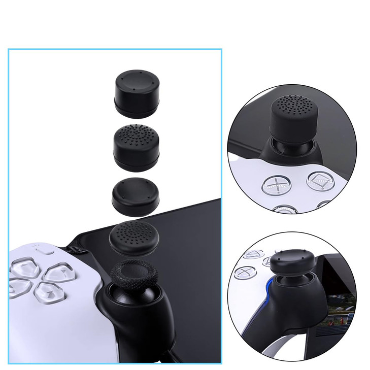 PS Portal Thumb Grips Caps, Full Protection Analog Stick Cover Silicone Joystick Caps Anti-Scratch & Anti-Slip Thumbstick Replacement Covers for PS P