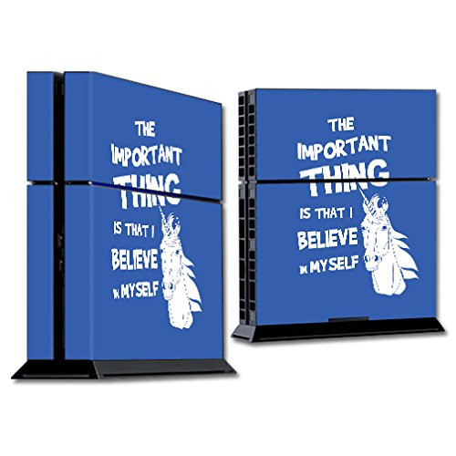 MightySkins Skin Compatible with Sony Playstation PS4 Console  Unicorns Believe | Protective, Durable, and Unique Vinyl Decal wrap Cover | Easy to A