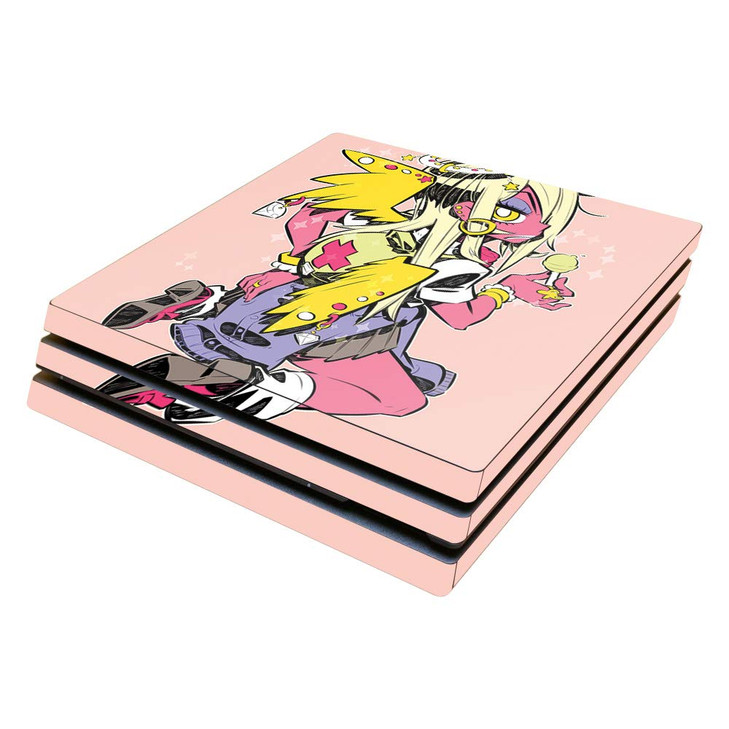 MightySkins Skin Compatible with Sony PS4 Pro Console - Grungy Angel | Protective, Durable, and Unique Vinyl Decal wrap Cover | Easy to Apply, Remove