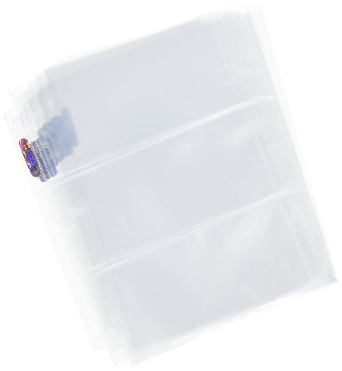 Ultra Pro 3-Pocket Platinum Page with 3-1/2" X 7-1/2" Pockets 100 ct.