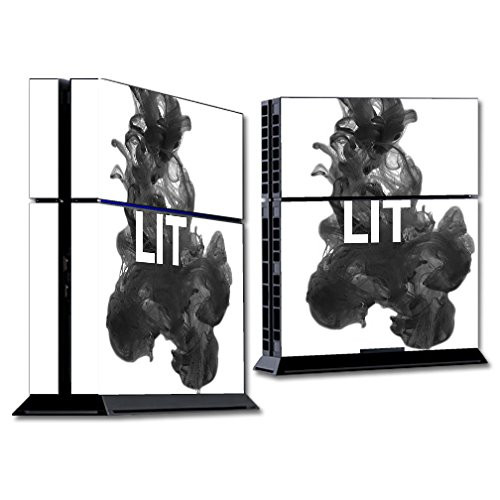 MightySkins Skin Compatible with Sony PS4 Console - Lit | Protective, Durable, and Unique Vinyl Decal wrap Cover | Easy to Apply, Remove, and Change