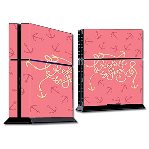 MightySkins Skin Compatible with Sony PS4 Console - Refuse to Sink | Protective, Durable, and Unique Vinyl Decal wrap Cover | Easy to Apply, Remove,