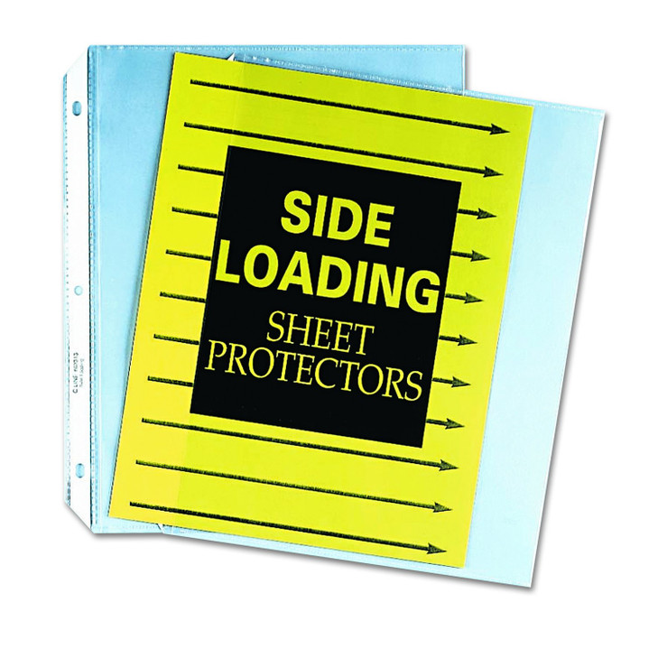 C-Line Side Loading Polypropylene Sheet Protectors, Clear, 2", 11 x 8.5, 50/Box