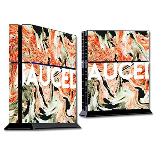 MightySkins Skin Compatible with Sony PS4 Console - Sauced | Protective, Durable, and Unique Vinyl Decal wrap Cover | Easy to Apply, Remove, and Chan