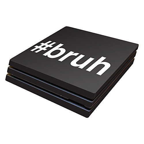 MightySkins Skin Compatible with Sony PS4 Pro Console - Bruh | Protective, Durable, and Unique Vinyl Decal wrap Cover | Easy to Apply, Remove, and Ch