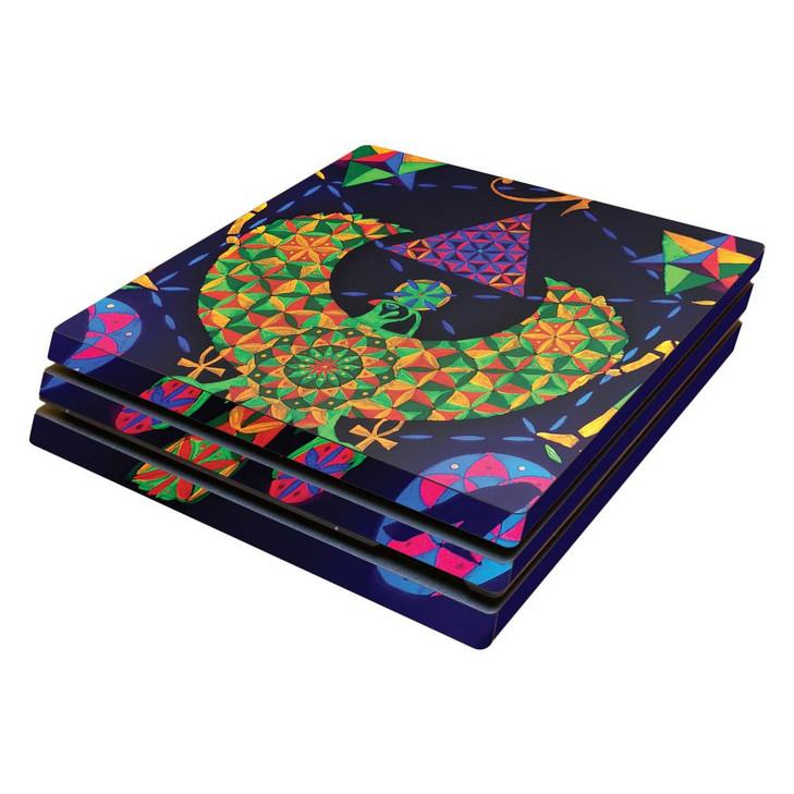 MightySkins Skin Compatible with Sony PS4 Pro Console - Egyptian Geometry | Protective, Durable, and Unique Vinyl Decal wrap Cover | Easy to Apply, R