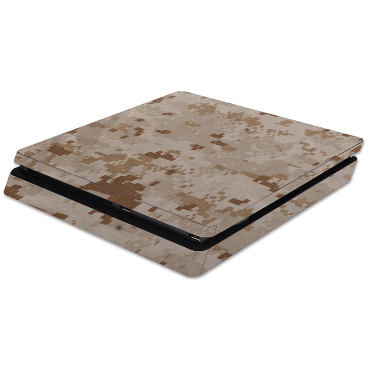 MightySkins Skin Compatible with Sony PS4 Slim Console - Desert Camo | Protective, Durable, and Unique Vinyl Decal wrap Cover | Easy to Apply, Remove