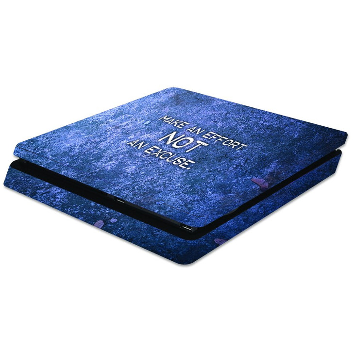 MightySkins Skin Compatible with Sony PS4 Slim Console - Make an Effort | Protective, Durable, and Unique Vinyl Decal wrap Cover | Easy to Apply, Rem