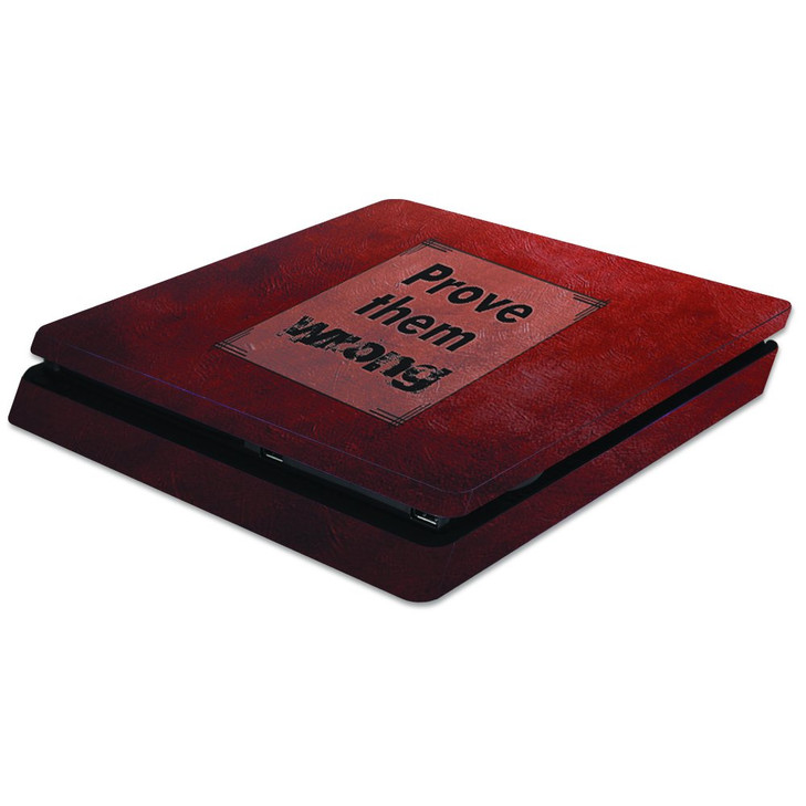 MightySkins Skin Compatible with Sony PS4 Slim Console - Prove Them Wrong | Protective, Durable, and Unique Vinyl Decal wrap Cover | Easy to Apply, R