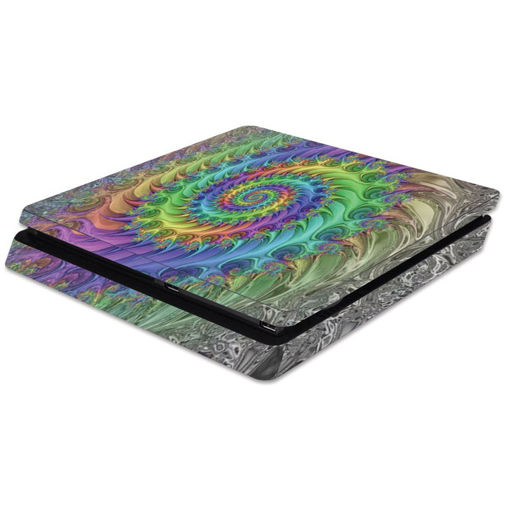 MightySkins Skin Compatible with Sony PS4 Slim Console - Tripping | Protective, Durable, and Unique Vinyl Decal wrap Cover | Easy to Apply, Remove, a