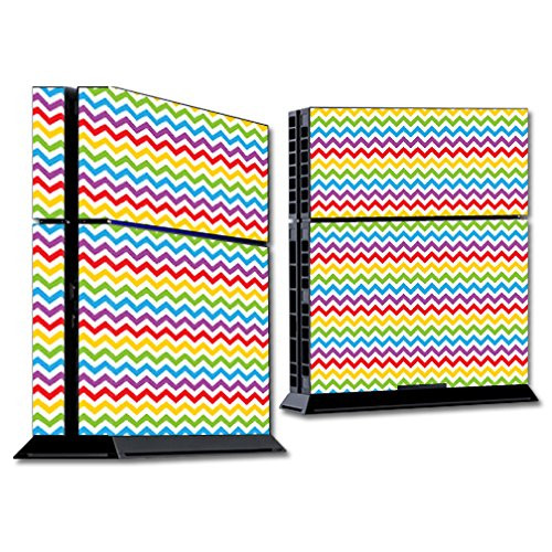 MightySkins Skin Compatible with Sony Playstation 4 PS4 Console wrap Sticker Skins Candy Chevron