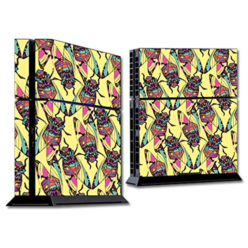 MightySkins Skin Compatible with Sony PlayStation 4 PS4 Console wrap Sticker Skins Electric Cicada