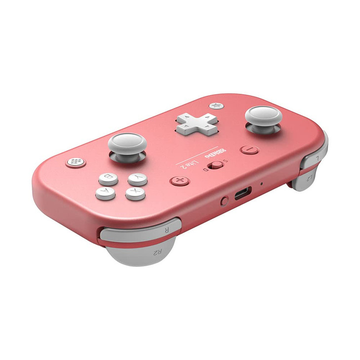 8BitDo Lite 2 Bluetooth Gamepad for Switch, Switch Lite, Android and Raspberry Pi (Pink)