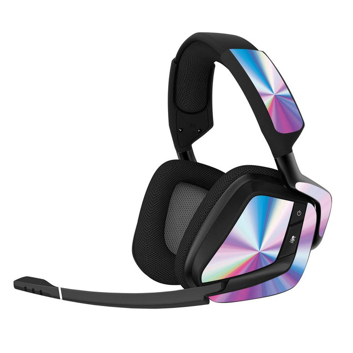MightySkins Skin Compatible with Corsair Void Pro Gaming Headset - Rainbow Zoom | Protective, Durable, and Unique Vinyl Decal wrap Cover | Easy to Ap
