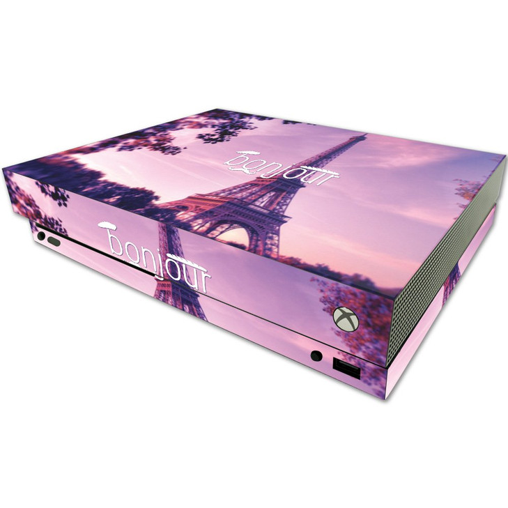 MightySkins Skin Compatible with Microsoft One X Console Only - Bonjour | Protective, Durable, and Unique Vinyl Decal wrap Cover | Easy to Apply, Rem