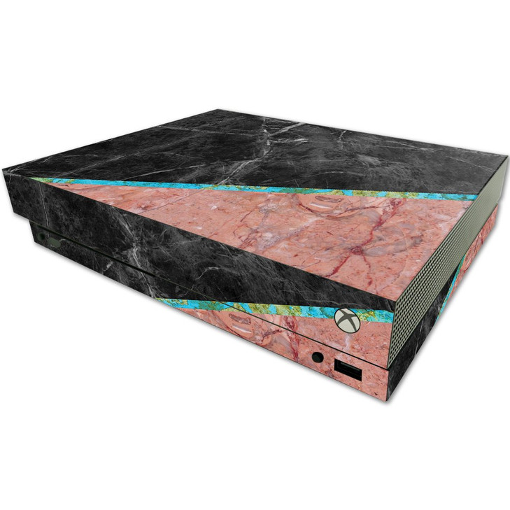 MightySkins Skin Compatible with Microsoft One X Console Only - Cut Marble | Protective, Durable, and Unique Vinyl Decal wrap Cover | Easy to Apply,