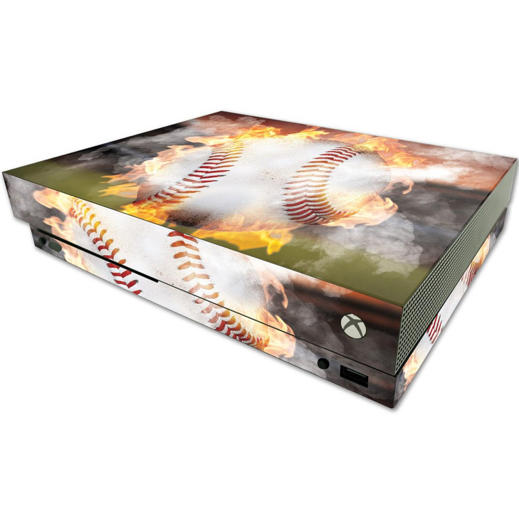 MightySkins Skin Compatible with Microsoft One X Console Only - Fastball | Protective, Durable, and Unique Vinyl Decal wrap Cover | Easy to Apply, Re