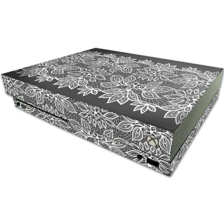 MightySkins Skin Compatible with Microsoft One X Console Only - Floral Lace | Protective, Durable, and Unique Vinyl Decal wrap Cover | Easy to Apply,