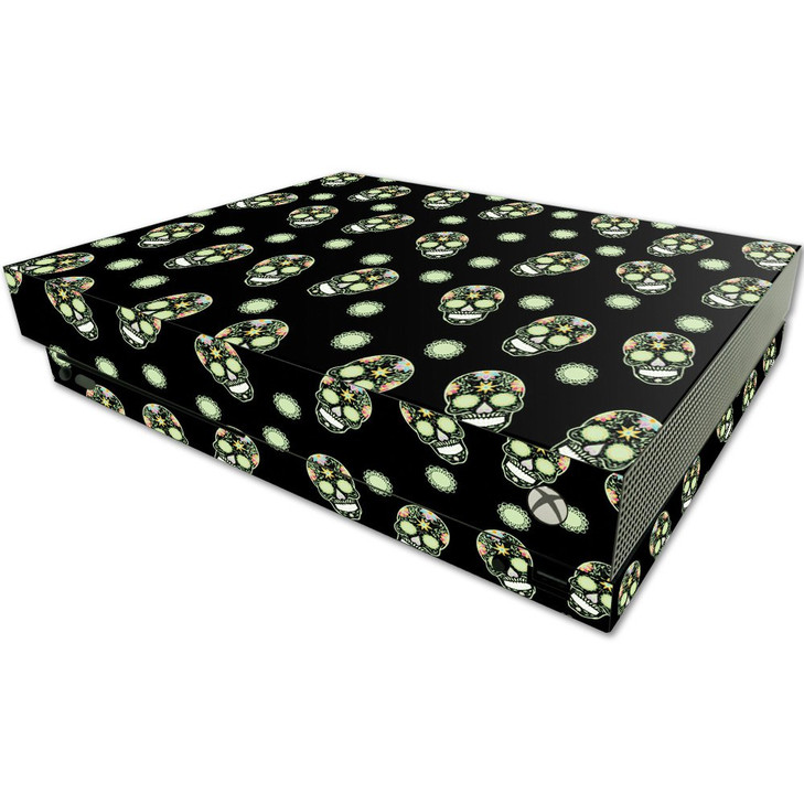 MightySkins Skin Compatible with Microsoft One X Console Only - Nighttime Skulls | Protective, Durable, and Unique Vinyl Decal wrap Cover | Easy to A