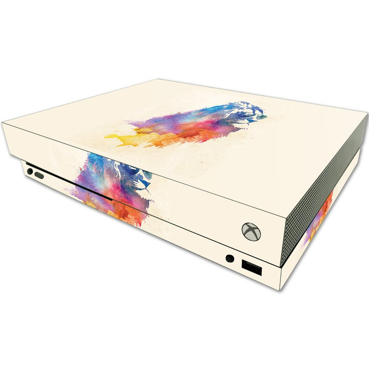 MightySkins Skin Compatible with Microsoft One X Console Only - Sunny Lion | Protective, Durable, and Unique Vinyl Decal wrap Cover | Easy to Apply,