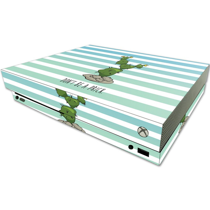 MightySkins Skin Compatible with Microsoft One X Console Only - Happy Cactus | Protective, Durable, and Unique Vinyl Decal wrap Cover | Easy to Apply