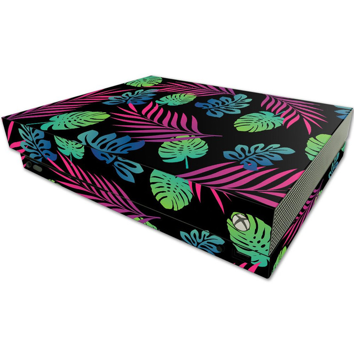 MightySkins Skin Compatible with Microsoft One X Console Only - Neon Tropics | Protective, Durable, and Unique Vinyl Decal wrap Cover | Easy to Apply