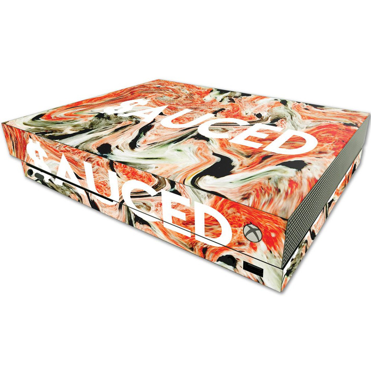 MightySkins Skin Compatible with Microsoft One X Console Only - Sauced | Protective, Durable, and Unique Vinyl Decal wrap Cover | Easy to Apply, Remo