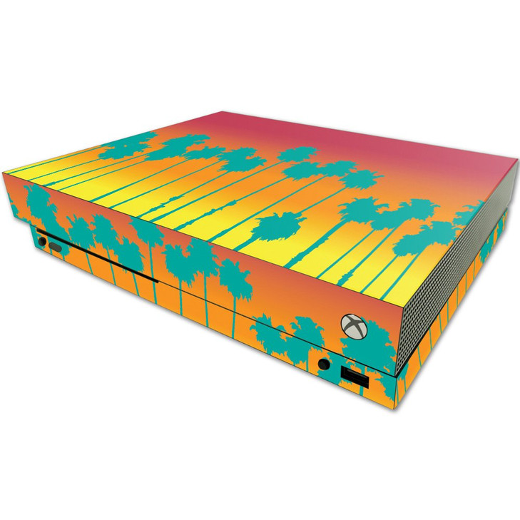 MightySkins Skin Compatible with Microsoft One X Console Only - Sherbet Palms | Protective, Durable, and Unique Vinyl Decal wrap Cover | Easy to Appl