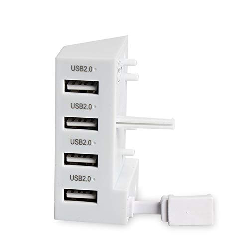OSTENT USB Hub 2.0 4 Port Splitter Expansion Adapter for Microsoft Xbox One S Console