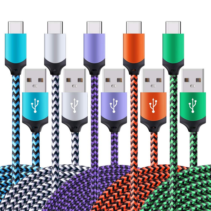 USB C Cable for iPhone 17 Air 16e 16 15 Pro Max 15Pro, Type C Cable Fast Charging Phone Charger Braided Android Cord for Samsung Galaxy S25 S24 Ultra