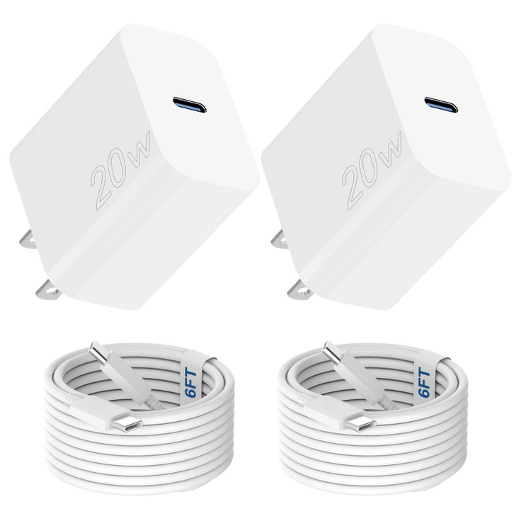 BStaff Phone 16 15 Pro Max Charger Fast Charging,20W USB C Fast Charger Block with 6FT Long Type C Charging Cable Cord Compatible with 16 15 Pro Max/