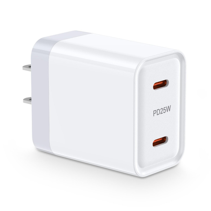 USB C Charger Block 25W Super Fast Charging for iPhone 17 Pro Max Air 17 Pro 16e 16 Pro Max,16 Plus,16 Pro,16,15 14 13,Google Pixel 10 9, Dual Port T