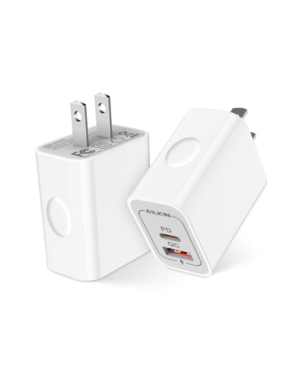 iPhone 16 17 Charger Block Fast Charging, 20W USB-C Power Adapter for iPhone 17/16/16 Plus/16e/16Pro/16Pro Max/15/14/13/12, Dual Port USB A & C Charg