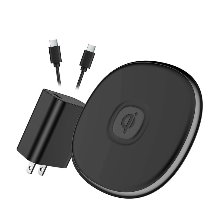 NANAMI Wireless Charger, Qi Certified 15W Max Fast Charging Pad with PD3.0 Adapter USB Phone Charger for iPhone 16/15/14/13/13 Pro/12/11/XS Max,Samsu