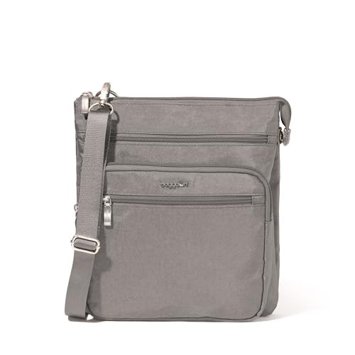 Baggallini Out and About Crossbody Bag for Women - 10"x10.7" Lightweight Travel Handbag w/RFID Card Slots