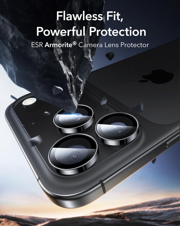 ESR Camera Lens Protector for iPhone 17 Pro Max/17 Pro/16 Pro Max/16 Pro/15 Pro Max/15 Pro/14 Pro Max/14 Pro, Ultra-tough HD Individual Camera Protec