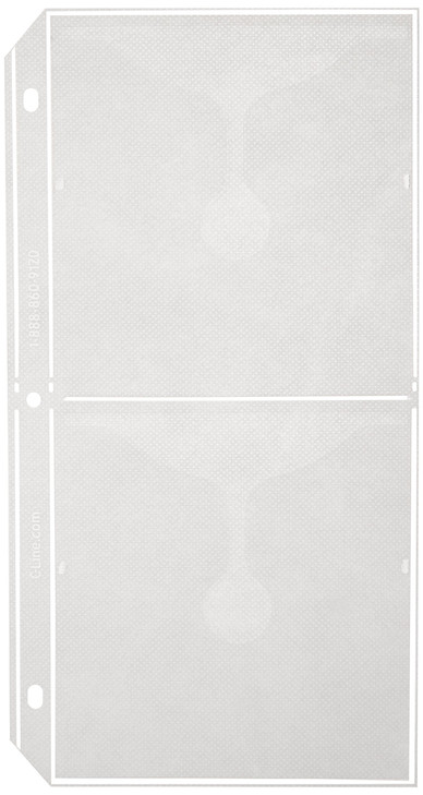C-Line Deluxe CD Ring Binder Storage Pages for Standard 3-Ring Binders, Stores 4 CDs/Page, 5-13/16 x 11-1/16 Inches, 10 Pages per Pack (61958)
