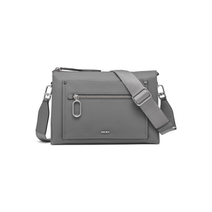 DKNY Women's Handbags Crossbody,Dark Gray,OS