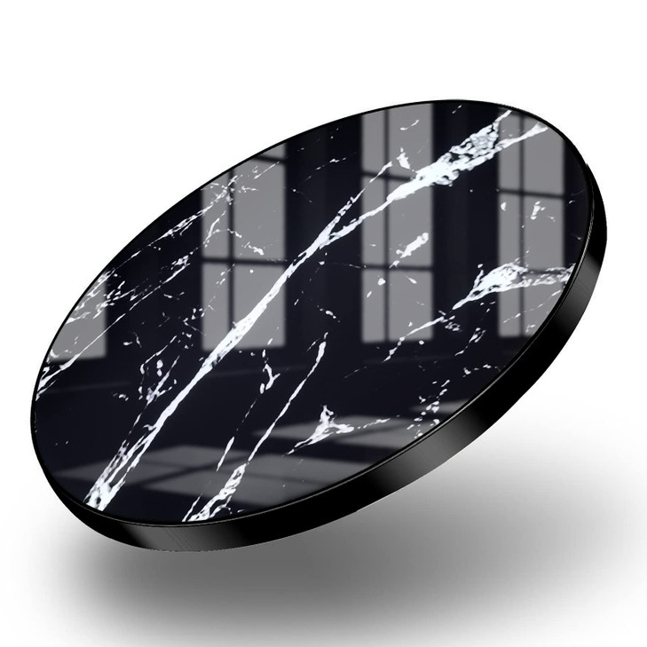 Omio Marble Wireless Fast Charging Pad Qi Wireless Charging Base Marble Wireless Charger for iPhone 17 Pro Max/16 Pro Max/15 Pro Max/14 Pro Max/Galax