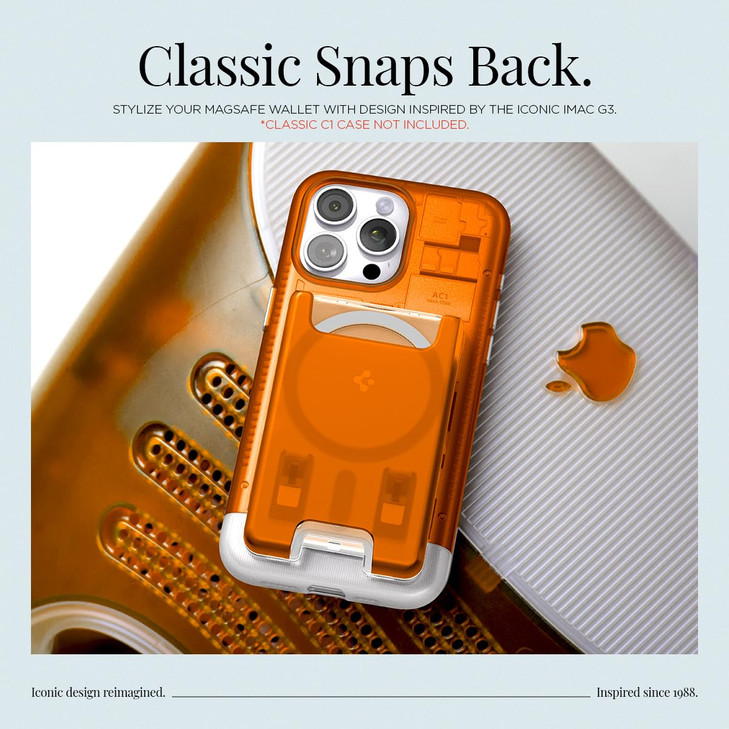 Spigen for MagSafe Wallet, Holds 3 Cards, Compatible with iPhone 17/16/15/14/13/12, Pixel 10 Series, MagSafe-Case, Pixelsnap, and Plaud Note, Transpa