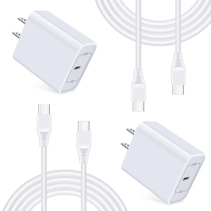 Type C Samsung Fast Charger for Galaxy A17 Z Flip7 FE Z Fold7 S25 A56 A36 A26 A16 A15, 20W USB C iPhone 16 Charger Fast Charging for iPhone 16e 16 15