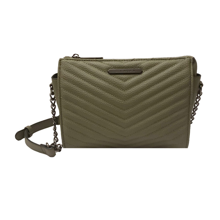 Steve Madden BLEXI Crossbody Bag (Olive Chevron)