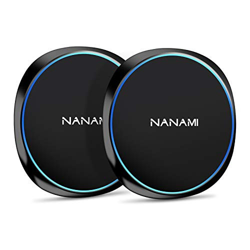 NANAMI Fast Wireless Charger [2 Pack] - Qi Certified Wireless Charging Pad for iPhone 17/17 Pro/17 Pro Max/16/15/14/13/13 Pro/12,10W for Samsung Gala