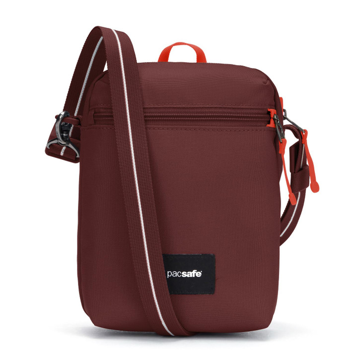 Pacsafe GO Anti Theft Festival Crossbody, Garnet Red