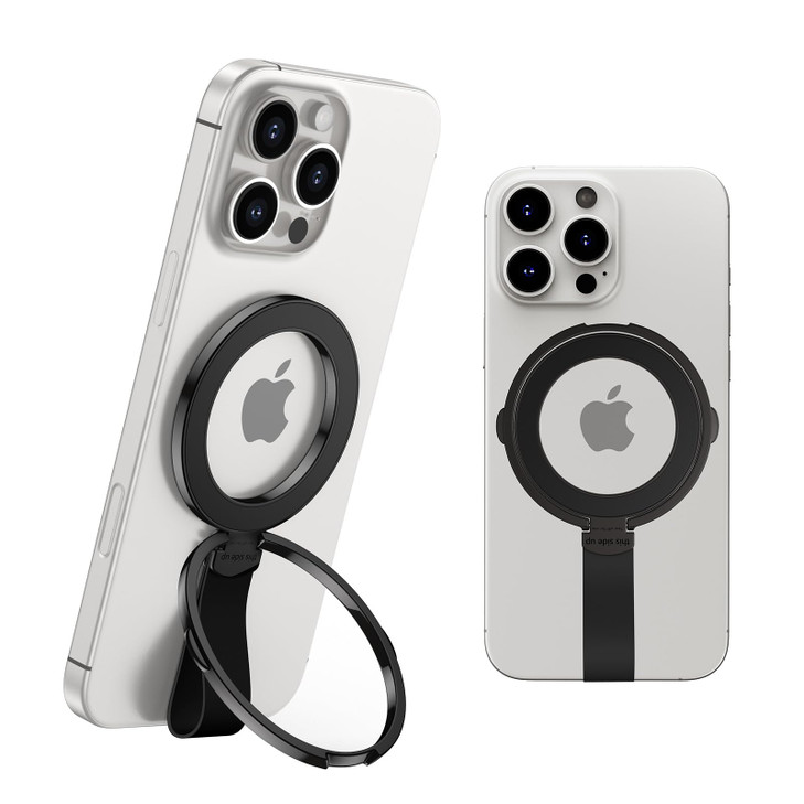 Magnetic Phone Grip Holder Kickstand for iPhone 16 15 14 13 12 Plus,Phone Ring Holder Stand Removable Magsafe Finger Loop Grip for Samsung Galaxy S25