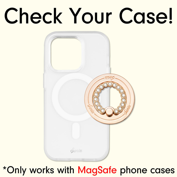 Sonix Magnetic Phone Grip and Phone Ring Holder - Compatible with MagSafe - Rotatable Kickstand and Phone Holder for iPhone 16, 15, 14, 13, 12 Series