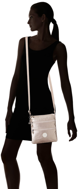 Kipling Womens Keiko Mini Bag, Lightweight Adjustable Purse, Durable Shoulder Sling Crossbody Bag, Metallic Glow, 8 L X 9 H X 1.25 D US