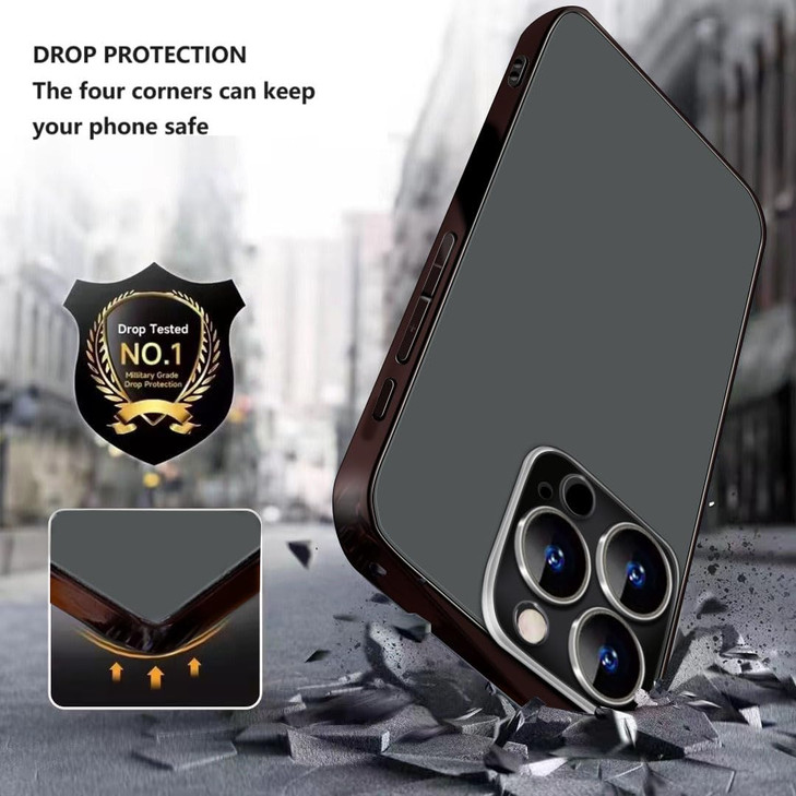 Luhuanx for iPhone 16 Pro Max Case-Heavy Duty Rugged Shockproof Military Grade Protection with Full Camera Lens Design,Durable Protector Phone,Black